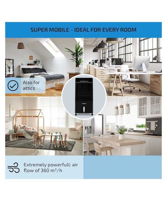 Aparat aer conditionat 4 in 1, OneConcept CTR-1, negru