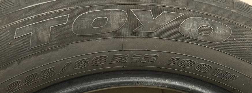 Летни гуми Toyo 225 / 60 / 18 Тойо 225 х 60 х 18 4 броя