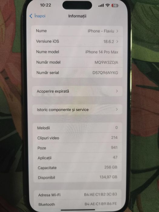 Vând iPhone 14 pro max