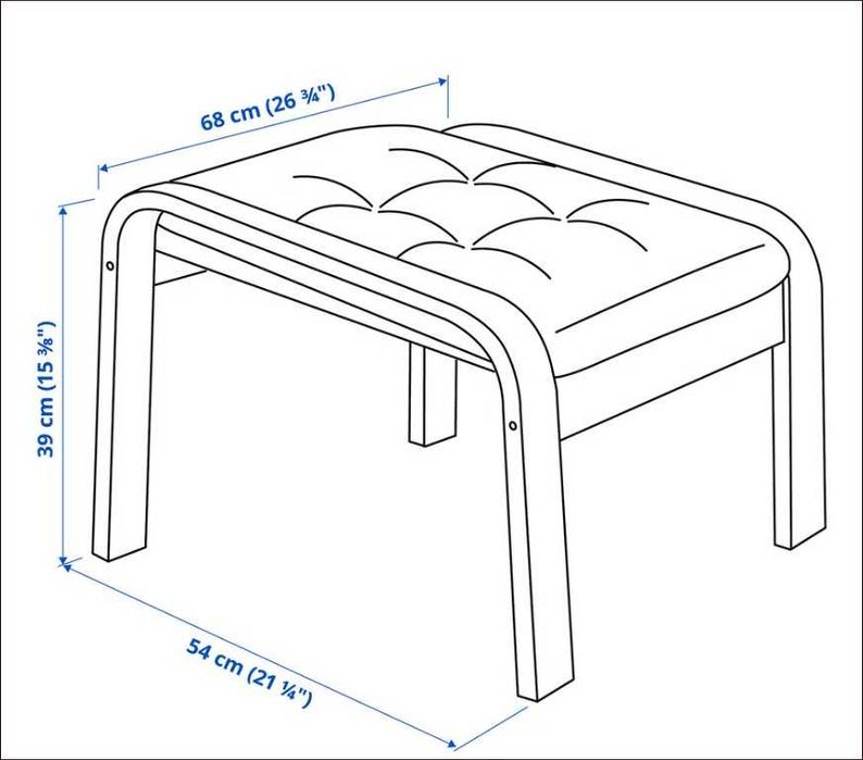 Taburete /scaun pentru picioare Poang IKeea