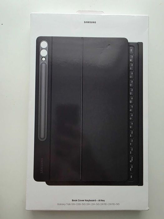 Husa cu tastatura Book Cover Keyboard Slim pentru SAMSUNG Galaxy Tab S10/S9 Ultra, EF-DX920UBEGWW, negru