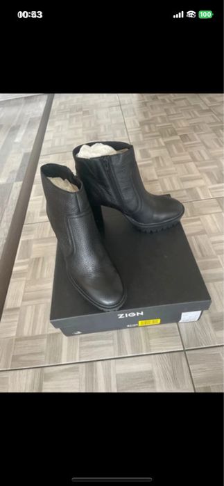 Vand cizme de dama din piele naturala cu toc noi