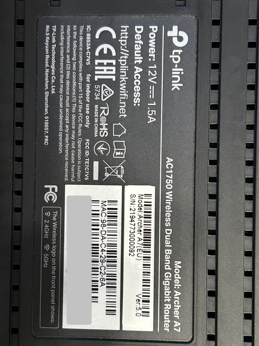 Router Wifi tp-link AC1750