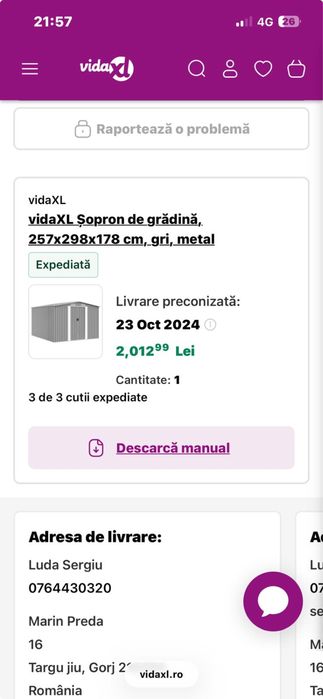 Casuta de gradina, magazie, baraca