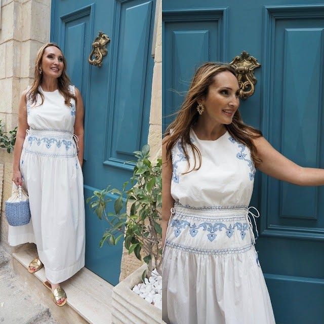 Rochie cu broderie Zara limited edition