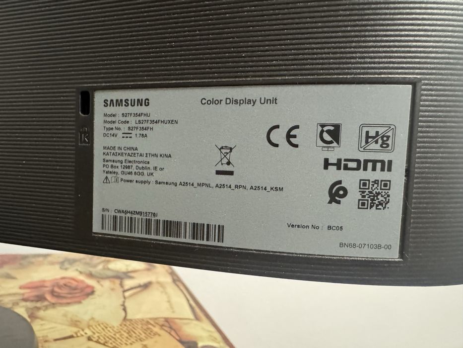 Monitor 27” Samsung