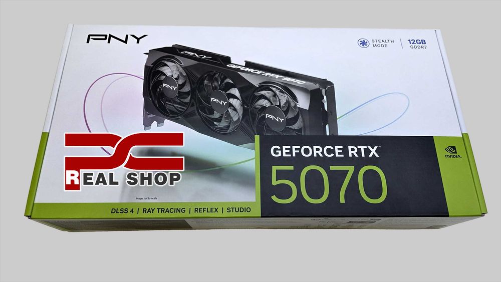 NEW! Гарантия 1 год! PNY RTX 5070 12GB GDDR7 192BIT 2K/4K (PALIT)