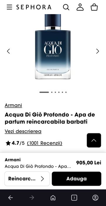 Aqua di gio Profondo, Giorgio Armani, 100ml sigilat