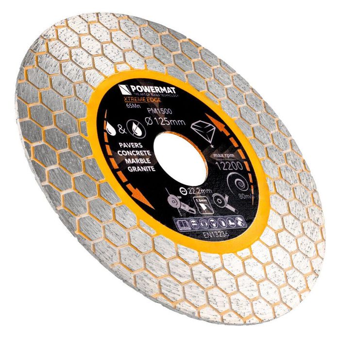 Disc diamantat segmentat pentru taiat in beton, caramida, gresie, 125