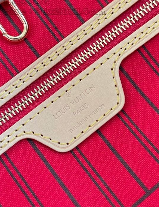 Geanta piele naturala LV Neverfull, saculet,factura,eticheta, card