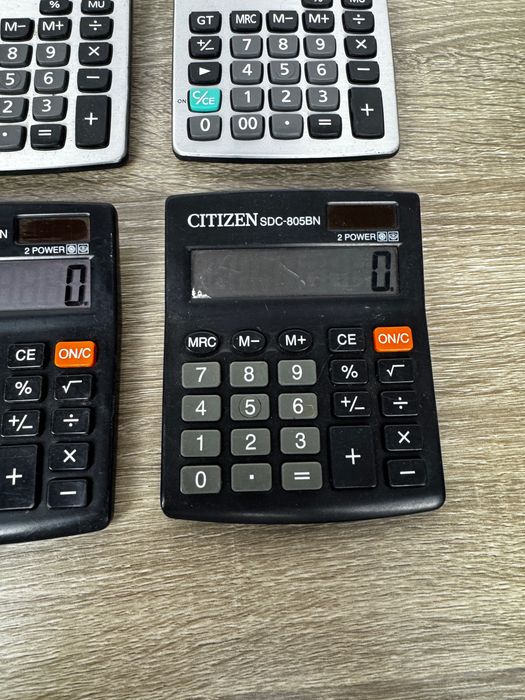 Калкулатори Casio, Citizen и EXXO – работещи