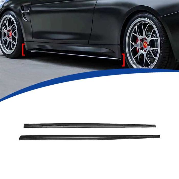 Extensii Praguri Laterale BMW Seria 4 F32 F33 F36 - Negru Lucios