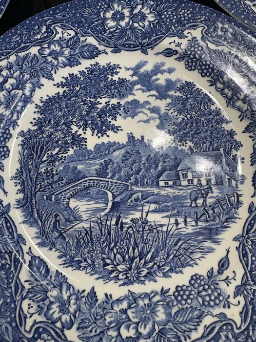 Винтидж порцеланови чинии 6 бр. “England Staffordshire Ironstone”
