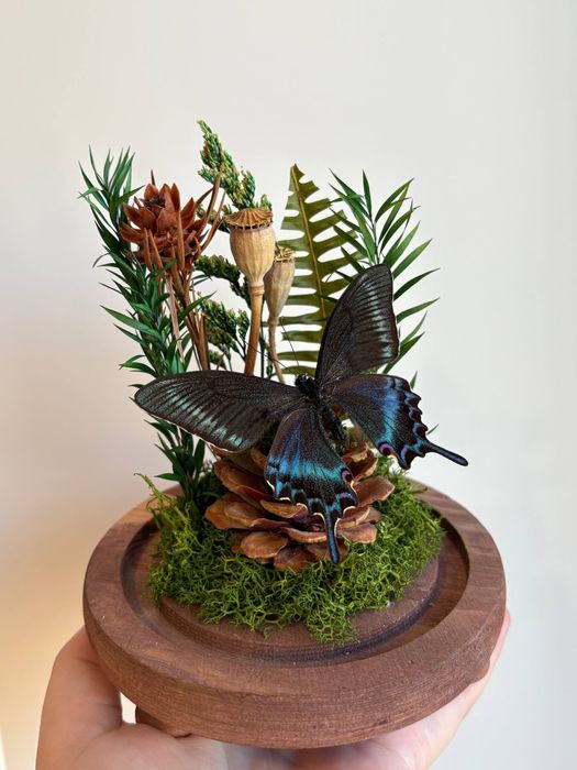 бабочка в колбе ручная работа