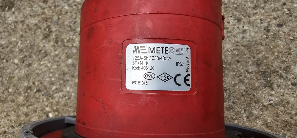 Cuplă-priză, METE 125A,  TATĂ