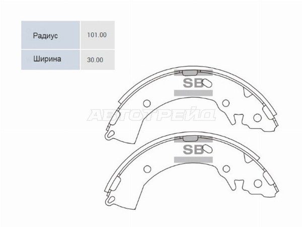 Колодки тормозные Kia Rio