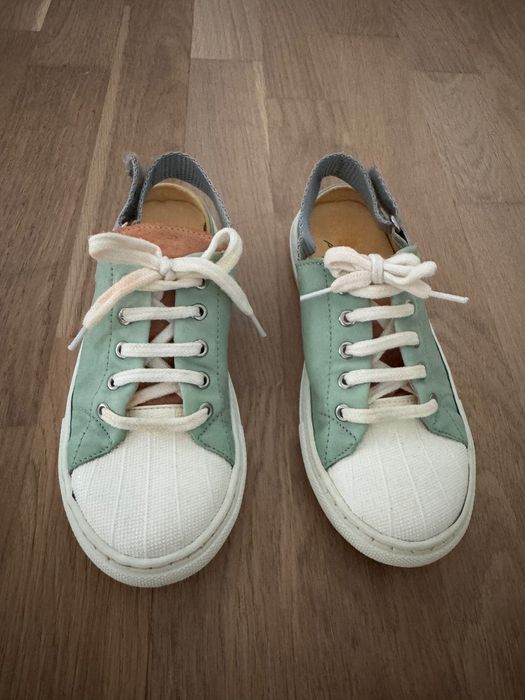 Adidași copii unisex Dulis, mărimea 31, piele/textil, made in Portugal