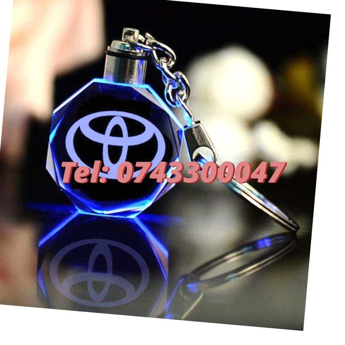 Promotie Breloc Din Sticla Led 6 Culori Toyota