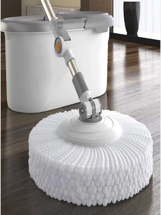 Швабра для мытья пола – 360° вращающаяся насадка, система отжима