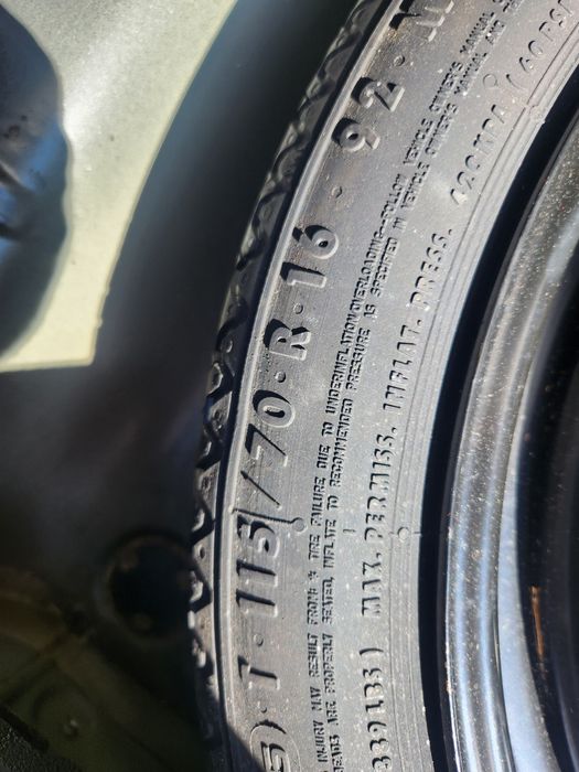Roată rezerva slim cu tot chitul pentru gama  opel astra
