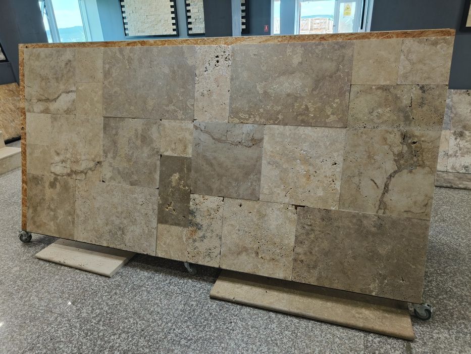 PROMOTIE!! Travertin rustic 1,2 French Set