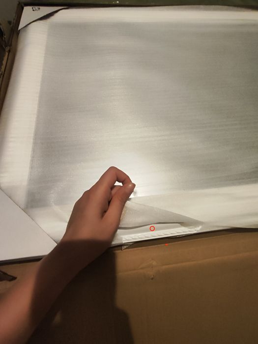 Ново огледало Jysk Maribo 72 x 162 бял гланц