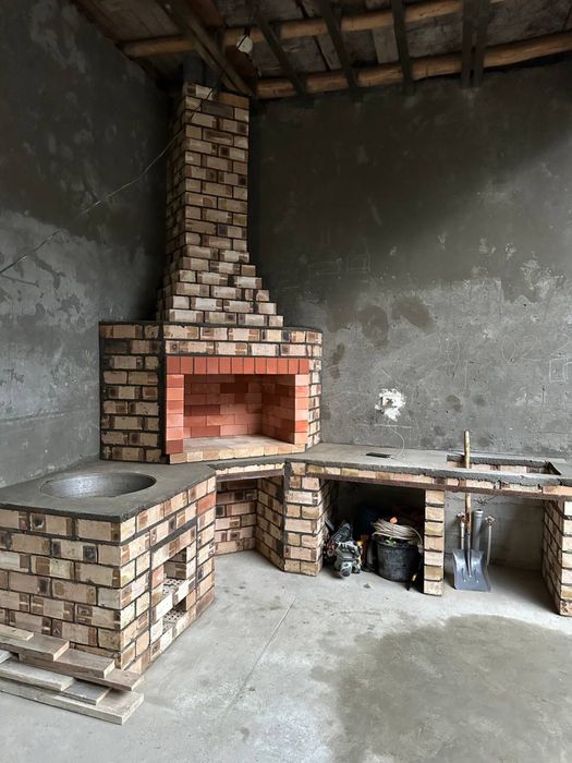 Летний кухни, барбекю, камин, тандир.