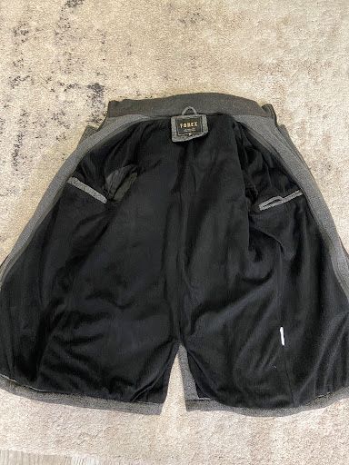 Мъжко палто FOREX Classic Wear – размер M, Тъмносив меланж