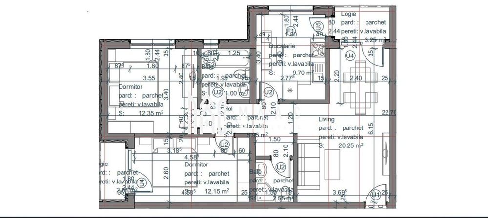 Apartament 3 camere | 2 Băi | 2 Balcoane | Încălzire în pardoseală | Ș