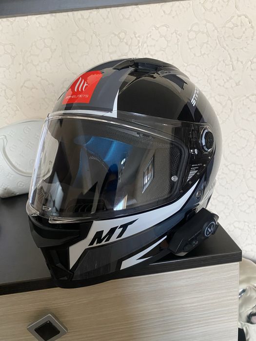 Cască Moto MT + mănuși + intercom