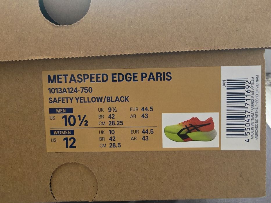 Asics metaspeed edge Paris