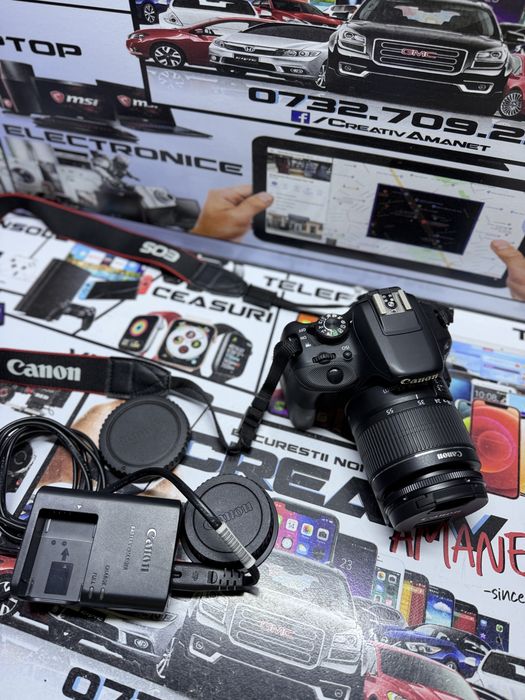 Canon EOS 100D + Obiectiv EFS 18-55mm / CreativAmanet