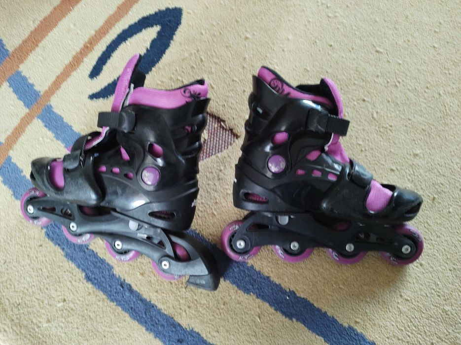 Запазени, регулируеми, ролкови кънки NOFAIR! 33-37 номер!