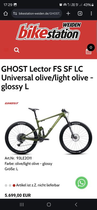 Ghost Lector FS  culoare  Olive din Carbon