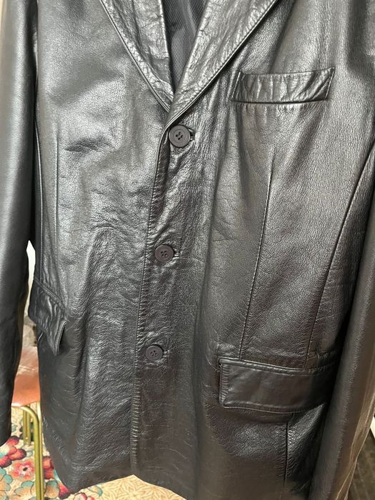 Мужской кожанный пиджак