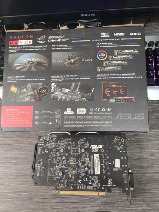 Продам Видеокарта PCI-E Asus AMD Radeon RX 560 .