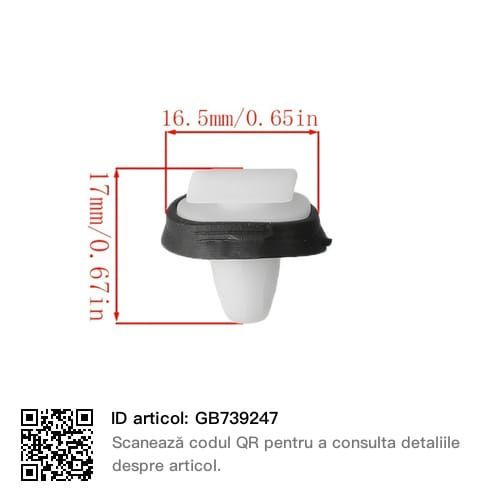 Clipsuri (agrafe) pt fixarea tapițeriei interioare pe portierele auto