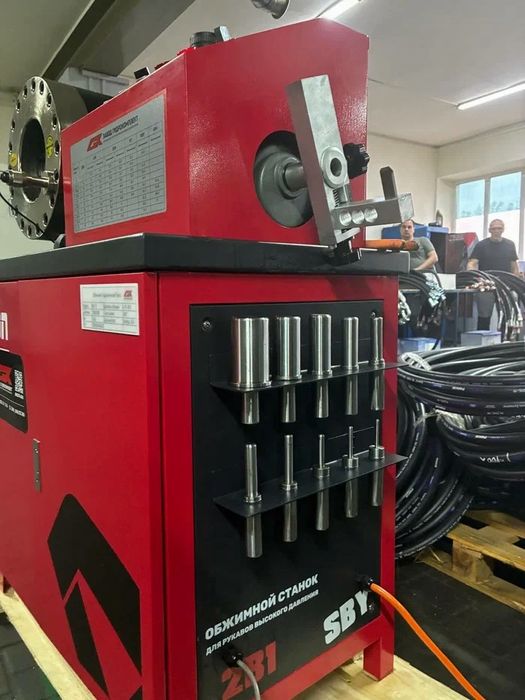 Обжимной и окорочный станок комбо