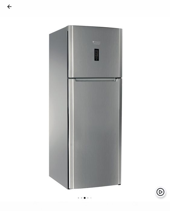 Frigider cu doua usi Hotpoint Full NoFrost, H 190 cm, Silver