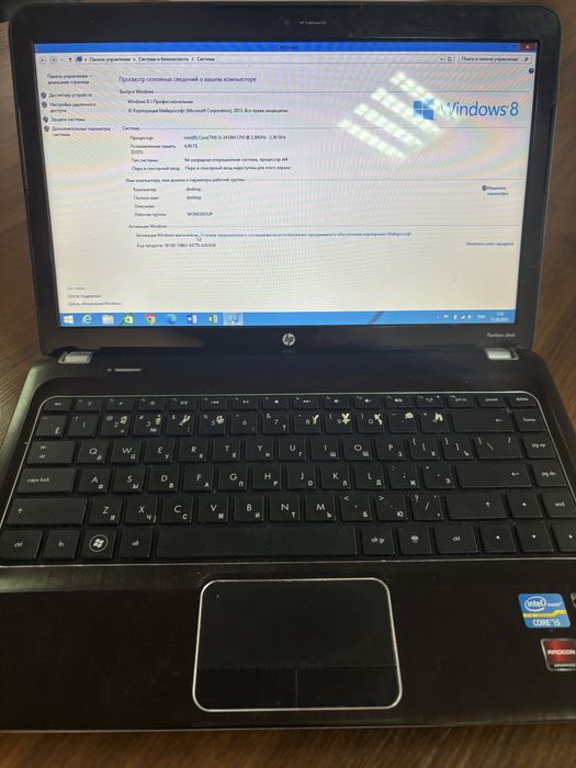 Ноутбук HP Pavilion dm4 / Intel Core i5 / 4 ГБ ОЗУ
