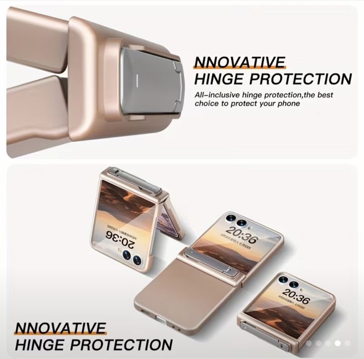 Samsung Z Flip 7 - розов кейс с вградена стойка