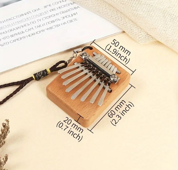 Мини Калимба 8 тона , преносимо пиано , джобен музикален инструмент