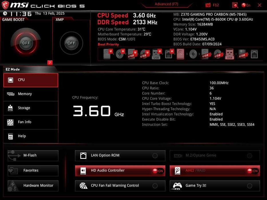 Дъно Дънна платка MSI Z370 GAMING PRO CARBON 1151 DDR4 OVERCLOCK