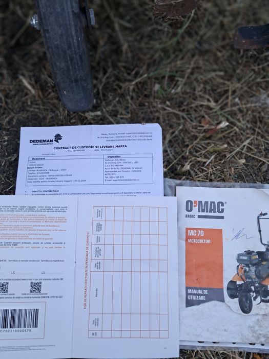 Vand motocultor O Mac 7 CP,  preț negociabil.