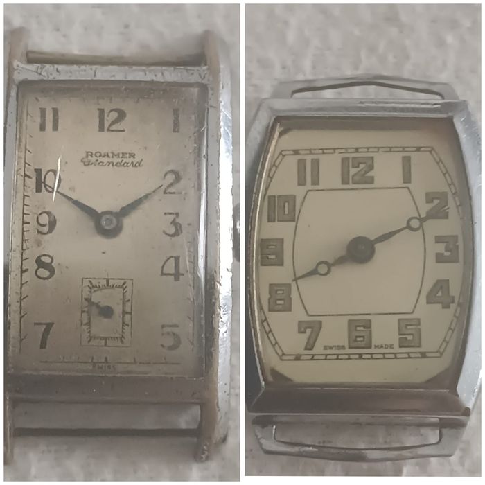 Lot 4 Ceasuri Bărbătești Doxa / Roamer WWII Officer Watches Swiss