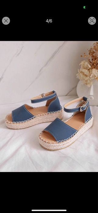 Летни дънкови сандали