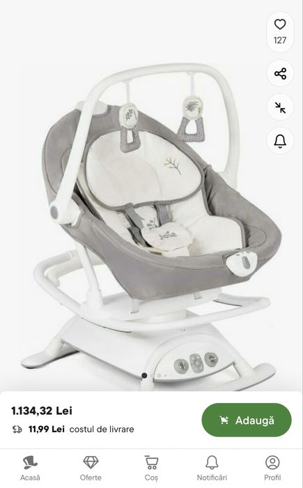 Balansoar bebe 2 in 1 Joie Sansa impecabil