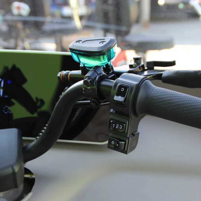 Триместна електрическа триколка LUXURY BUS 2000W/60V/25Ah - GREEN