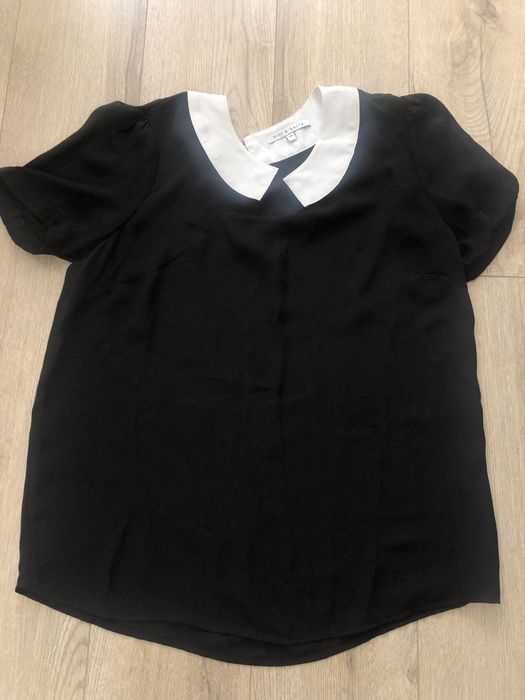 Bluza cu guler alb, marimea 36