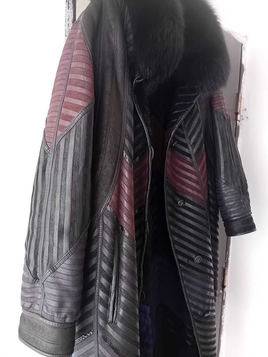 Cojoc din piele naturala îmblănit pt.femei.